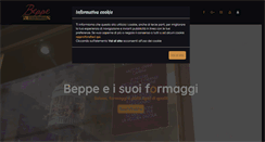 Desktop Screenshot of beppeeisuoiformaggi.it